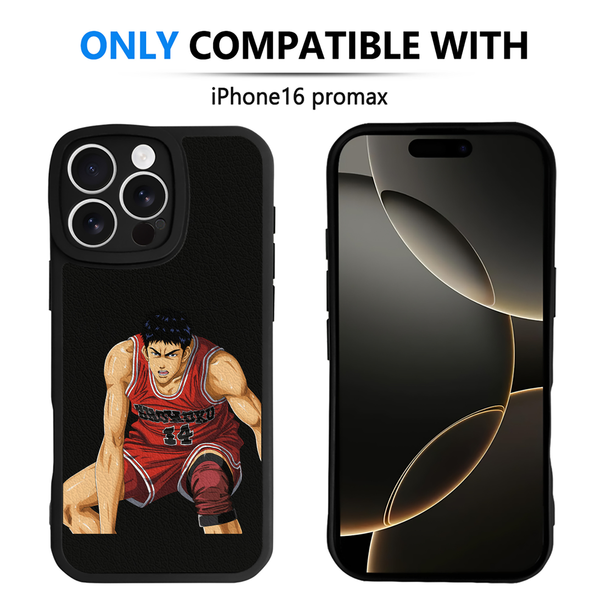 （画像用） SLAM DUNK／スラムダンク 【iPhone 16シリーズ対応】シリコンスマホケース（レザー調） 材質：シリコン